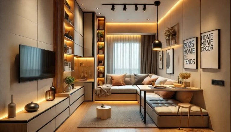 Tendências de Decoração: Sua Casa Atualizada em 2025 1 Design Multifuncional - A Solução para Pequenos Espaços